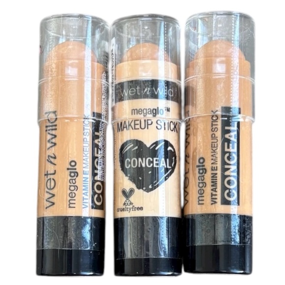 Makeup Stick Concealer Cream Wet n Wild MegaGlo You’re A Natural 3Pc Bundle Set - Picture 9 of 11